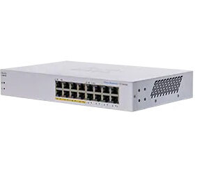 Switch CBS110-16PP-NA CISCO - No Administrable 16 puertos 10/100/1000 (de los cuales 8 soportan PoE con 64W)