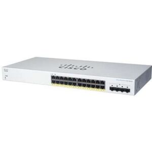Switch CISCO CBS220-24FP-4G-NA - Blanco, 24 puertos