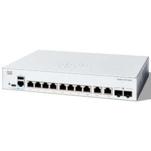 SWITCH CISCO CATALYST C1200-8T-E-2G - montable en rack, equipo sustituto del CBS250-8T-E-2G-NA