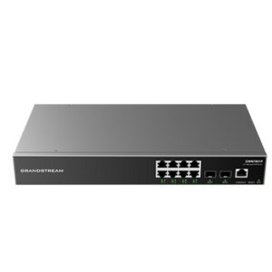 Grandstream GWN7801P Switch Administrable Capa L2+ - 8 ptos Gigabit + 8 SFP, PoE hasta 120W de salida, compatible con GWN Cloud