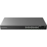 Grandstream GWN7802P Switch Gigabit Ethernet Administrable de 16 puertos PoEc + 4 Puertos SFP Uplink - hasta 240W de salida, compatible con GWN Cloud.