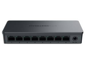 Grandstream GWN7701 Switch No administrable - 8 puertos Gigabit con crossover automático MDI/MDIX, gabinete plástico para escritorio o pared.