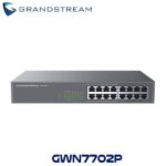 Grandstream GWN7702p Switch No administrable - 16 puertos Gigabit, 8 puertos PoE 802.3 af/at, 30W máximo por pto., gabinete metálico para escritorio o rack 19/1U.