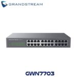 Grandstream GWN7703 Switch No administrable - 24 puertos Gigabit, con crossover automático MDI/MDIX, gabinete metálico para escritorio o rack 19/1U.