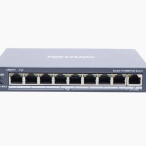 HIKVISION DS-3E1309P-EI Switch Monitoreable PoE+ / 8 puertos 10/100 Mbps PoE+ / 1 puerto 10/100/1000 Mbps de Uplink / PoE hasta 250 metros