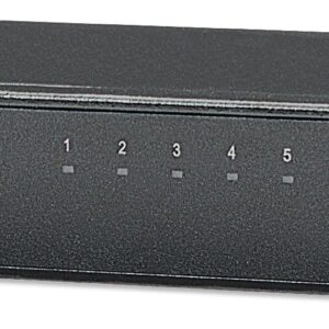 Switch INTELLINET 530347 - Negro, 8 puertos, 10/ 100/ 1000 Auto MDI-X