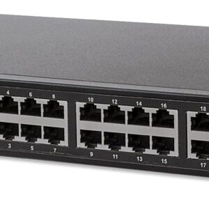 Switch INTELLINET 560917 - Negro, 24 puertos, 10/ 100/ 1000 Auto MDI-X