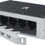 Switch NETIS modelo ST105D - 5 puertos 10/100Mbps Switch de escritorio, carcasa metálica con Seguro de conector incorporado, No administrable