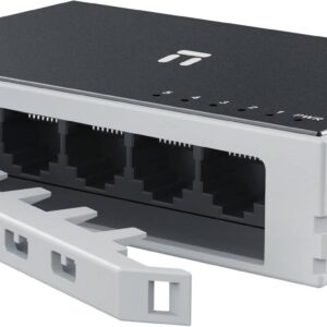 Switch NETIS modelo ST105D - 5 puertos 10/100Mbps Switch de escritorio, carcasa metálica con Seguro de conector incorporado, No administrable