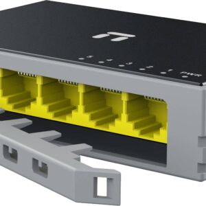 Switch NETIS modelo ST105GD - 5 puertos Gigabit, Switch de escritorio, carcasa metálica con Seguro de conector incorporado, No administrable