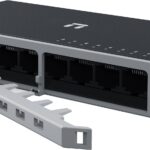 Switch NETIS modelo ST108D - 8 puertos 10/100Mbps, Switch de escritorio, carcasa metálica con Seguro de conector incorporado, No administrable