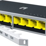 Switch NETIS modelo ST108GD - 8 puertos Gigabit Switch de escritorio, carcasa metálica con Seguro de conector incorporado, No administrable