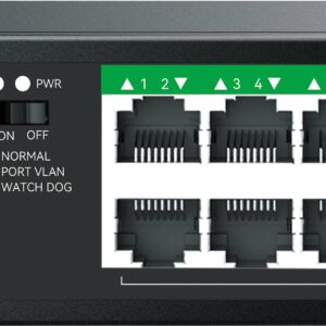 NETIS Switch POE P116GC - 16 Puertos POE y 2 Puertos Uplink, 240W, 1000 Mbps, Watch Dog, Plug Play, 250 Mts de Alcance, No Administrable