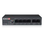 PROVISION-ISR POES-0460C+2I-V2 Switch PoE de 4 canales - Total power 60W, en modo CCTV puedes conectar cámaras IP hasta 250 mts