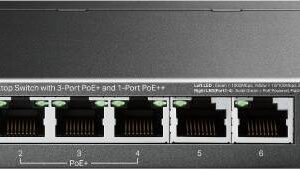 TP-LINK TL-SG1006PP Switch Gigabit de sobremesa de 6 puertos con PoE+ de 3 puertos y PoE++ de 1 puerto
