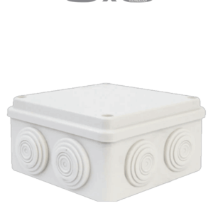SAXXON SXWD015 - Caja de conexiones con 8 entradas / PVC libre de halógenos / Compatible con cámaras Bulet y Domo / Dimensiones internas 150 x 150 x 70 mm (Ancho x Alto x Fondo)