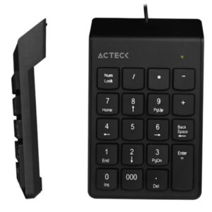 Teclado Numérico ACTECK AC-932622 - USB, Numérico, Negro, Universal