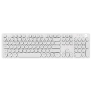 GTI-28201B GETTTECH teclado retroiluminado ignite blanco - 105 teclas conexión usb, abs frente y galvanizado atrás, mod. gti-20201b