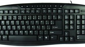 EL-993384 Teclado Multimedia PERFECT CHOICE - USB, Negro, Alámbrico