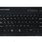 PC-200932 Mini Teclado Inalámbrico Bluetooth Universal Ultra delgado Color Negro | PERFECT CHOICE