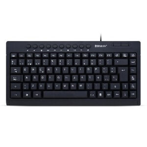 Teclado Multimedia USB Mini BROBOTIX 963067 - USB, Negro