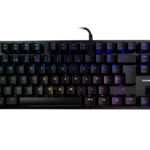 Teclado mecánico tkl GAME FACTOR KBG500-BL - rgb, tenkeyless, usb negro