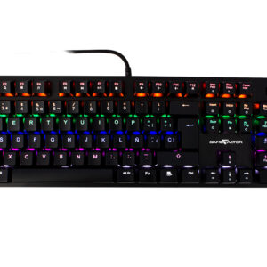 KBG400-PK-BL Teclado mecánico GAME FACTOR kbg400 - retroiluminado, switch blue, usb, rosa
