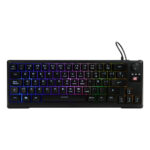 Teclado Gamer VORAGO Start The Game KB-506 Tkl Factor 65 - Rgb, Rueda Multimedia, Alámbrico, Anti Ghosting, Usb Negro