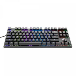 Yeyian teclado gaming spark serie 2000 - 87 teclas, switch azul, anti ghosting n-key, 50m de pulsaciones, rgb dinamico, acabado antisudor, mod. YAT1804