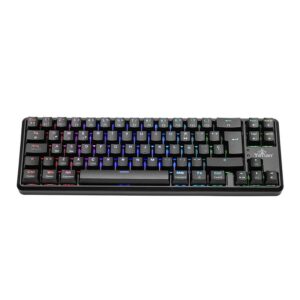 Yeyian tkl teclado gamer akil s 3500 switch rojo - 69 teclas, interruptor cambio, anti ghosting n-key r, led rgb arcoiris 18 efect, ip42 YTM-28209R