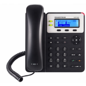 Grandstream GXP1625 Teléfono IP de 2 líneas con 2 cuentas SIP - Ethernet con Poe, conferencia de 3 vías, SIP, incluye su fuente de alimentación