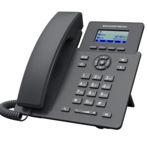 Grandstream GRP2601P Teléfono IP de 2 líneas con 2 cuentas SIP - conferencia de 5 vías, Ethernet con Poe pero NO incluye su fuente de alimentación