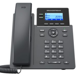 Grandstream GRP2602P Teléfono IP de 2 líneas con 4 cuentas SIP - conferencia de 5 vías, Ethernet con Poe pero NO incluye su fuente de alimentación