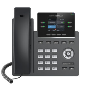 Grandstream GRP2612P Teléfono IP de 4 líneas con 4 cuentas SIP - Audio HD, SIP, Ethernet con Poe pero NO incluye su fuente de alimentación