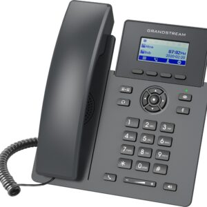 Grandstream GRP2601 Teléfono IP de 2 líneas con 2 cuentas SIP - conferencia de 5 vías, Ethernet Sin Poe pero SI incluye su fuente de alimentación