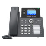 Grandstream GRP2604P Teléfono IP de 3 líneas con 6 cuentas SIP - conferencia de 5 vías, GDMS, Gigabit con Poe pero NO incluye su fuente de alimentación