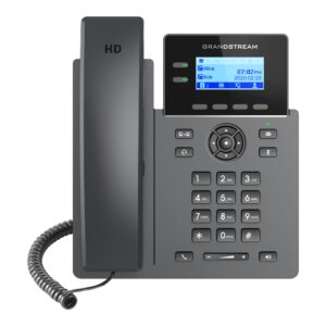 Grandstream GRP2602 Teléfono IP de 2 líneas con 4 cuentas SIP - conferencia de 5 vías, Ethernet Sin Poe pero SI incluye su fuente de alimentación