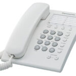 KX-TS550MEW PANASONIC Telefono analogico - marcador rapido de 10 numeros para pared/escritorio, Blanco