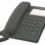 KX-TS550MEB PANASONIC Telefono analogico - marcador rapido de 10 numeros para pared/escritorio, Negro