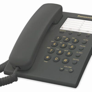 KX-TS550MEB PANASONIC Telefono analogico - marcador rapido de 10 numeros para pared/escritorio, Negro
