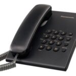 KX-TS500MEB PANASONIC Telefono analogico - control de volumen, ajuste de tono, Flash, Redial, pared/escritorio, Negro
