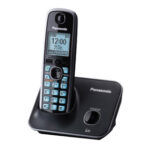 KX-TG4111MEB PANASONIC Telefono Inalambrico - Pantalla de 1.8, Ecualizador, Alarma, bloqueo de llamadas, Altavoz, negro