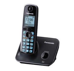 KX-TG4111MEB PANASONIC Telefono Inalambrico - Pantalla de 1.8, Ecualizador, Alarma, bloqueo de llamadas, Altavoz, negro