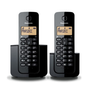KX-TGB112MEB PANASONIC 2 Telefonos Inalambrico - Pantalla de 1.4, Alarma, Stand by, ECO, DECT, negro