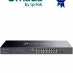 TP-LINK TL-SG2218P - Switch inteligente de 16 puertos POE+ Gigabit JetStram , 2 puertos SFP , POE 802.3at/af , 150W totales , Gestión centralizada con OMADA , soporta QoS L2/L3/L4 y snooping IGMP , IPV6 , ACL , DHCP Snooping, 802.1X.
