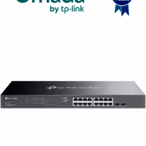 TP-LINK TL-SG2218P - Switch inteligente de 16 puertos POE+ Gigabit JetStram , 2 puertos SFP , POE  802.3at/af , 150W totales , Gestión centralizada con OMADA , soporta QoS L2/L3/L4 y snooping IGMP , IPV6 , ACL , DHCP Snooping, 802.1X.
