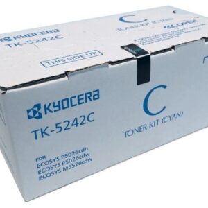 Toner KYOCERA TK-5242C - 3000 páginas, Cian, ECOSYS P5026cdw