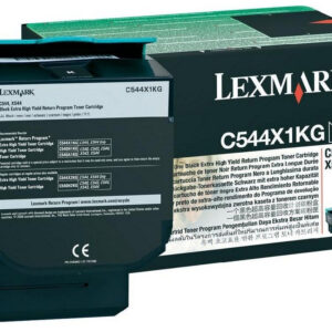 C544X1KG Cartucho tóner LEXMARK - 6000 páginas, Negro
