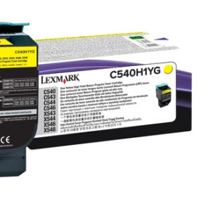 C540H1YG Cartucho tóner LEXMARK - 2000 páginas, Amarillo, Laser