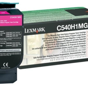 C540H1MG Cartucho tóner LEXMARK - 2000 páginas, Magenta, Laser, Negro